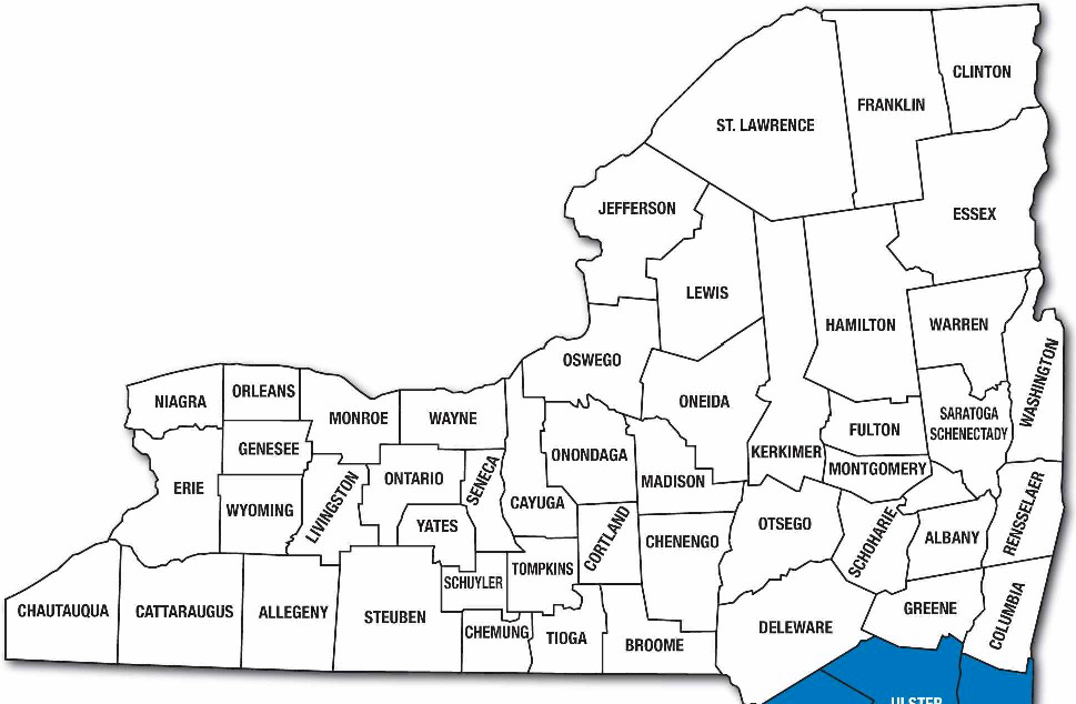 Map of the RISE territory covering Upstate New York